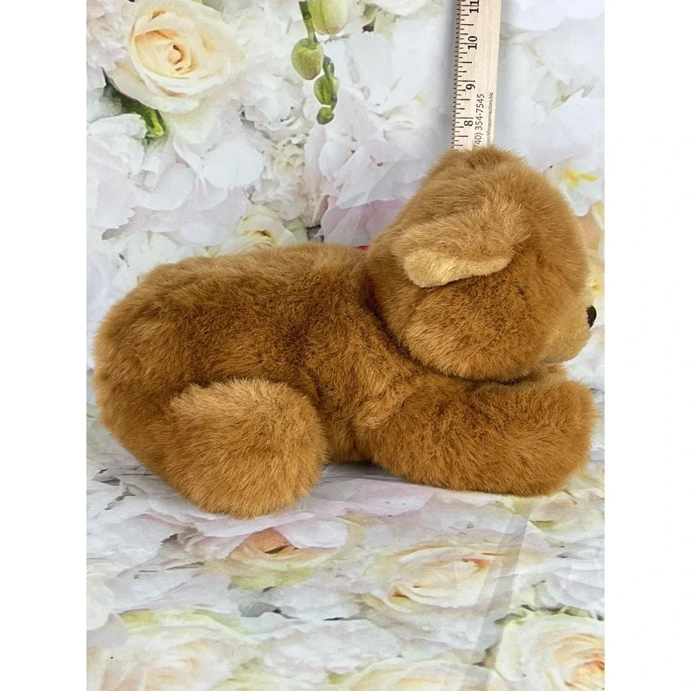 Dakin Teddy Bear Brown Stuffed Animal Plush Soft Applause Toy Laying Down